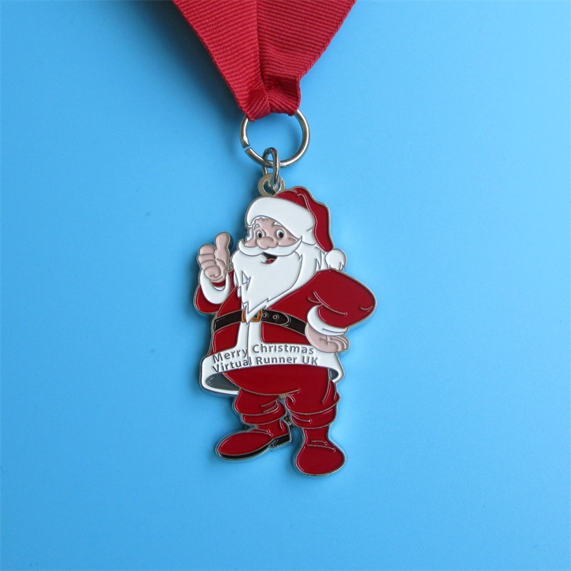 Δωρεάν επαγγελματικός σχεδιασμός Χριστουγεννιάτικο μεταλλικό δώρο Snow Man Medallion Κοιντές αθλητικό μετάλλιο
